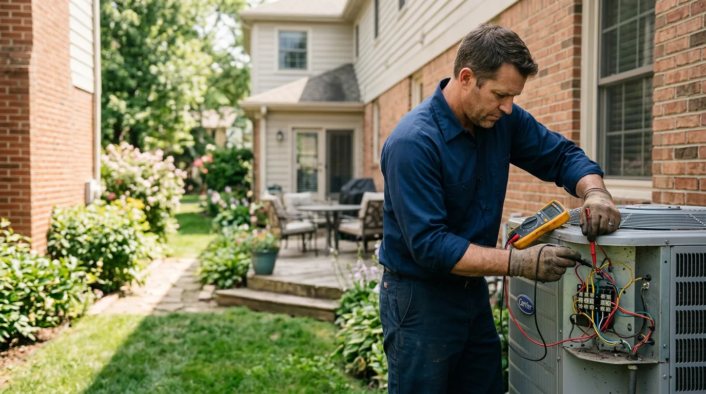 HVAC technician working near Longbranch, WA